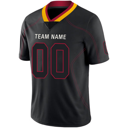 Custom A.Cardinal Men's American Black Fashion Stitched Football Jerseys view 4