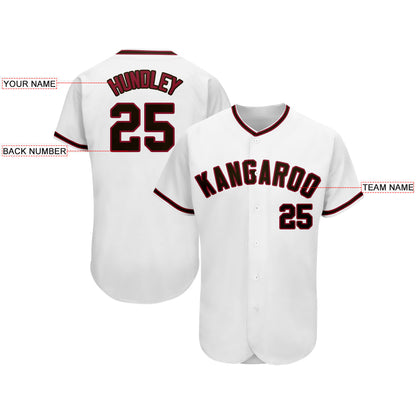 Custom A.Diamondback Stitched Baseball Jersey Personalized Button Down Baseball T Shirt view 2