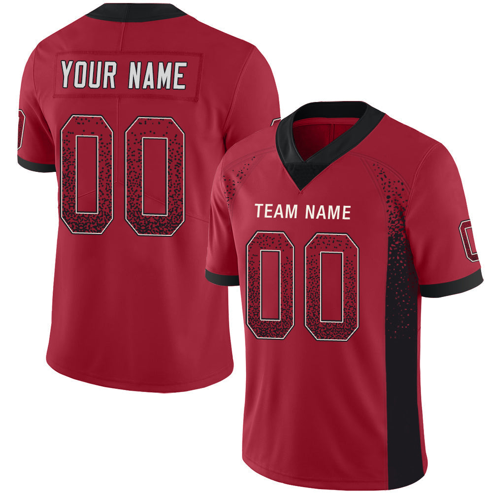 Custom A.Falcon Men's Fashion American Red Vapor Limited Stitched Football Jersey - Main View