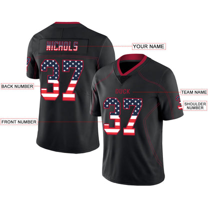 Custom A.Falcon Stitched American Football Jerseys Personalize Birthday Gifts Black Jersey view 2