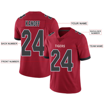Custom A.Falcon Stitched American Football Jerseys Personalize Birthday Gifts Red Jersey view 2