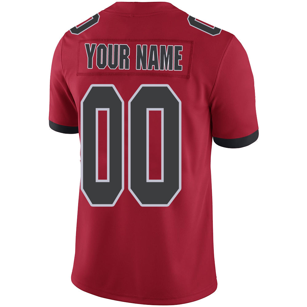 Custom A.Falcon Stitched American Football Jerseys Personalize Birthday Gifts Red Jersey view 3
