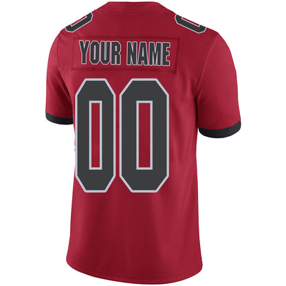Custom A.Falcon Stitched American Football Jerseys Personalize Birthday Gifts Red Jersey view 3