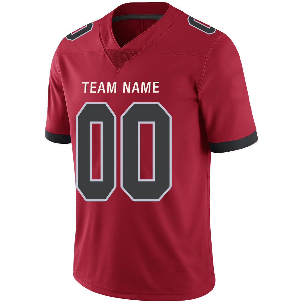 Custom A.Falcon Stitched American Football Jerseys Personalize Birthday Gifts Red Jersey view 4