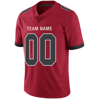 Custom A.Falcon Stitched American Football Jerseys Personalize Birthday Gifts Red Jersey view 4