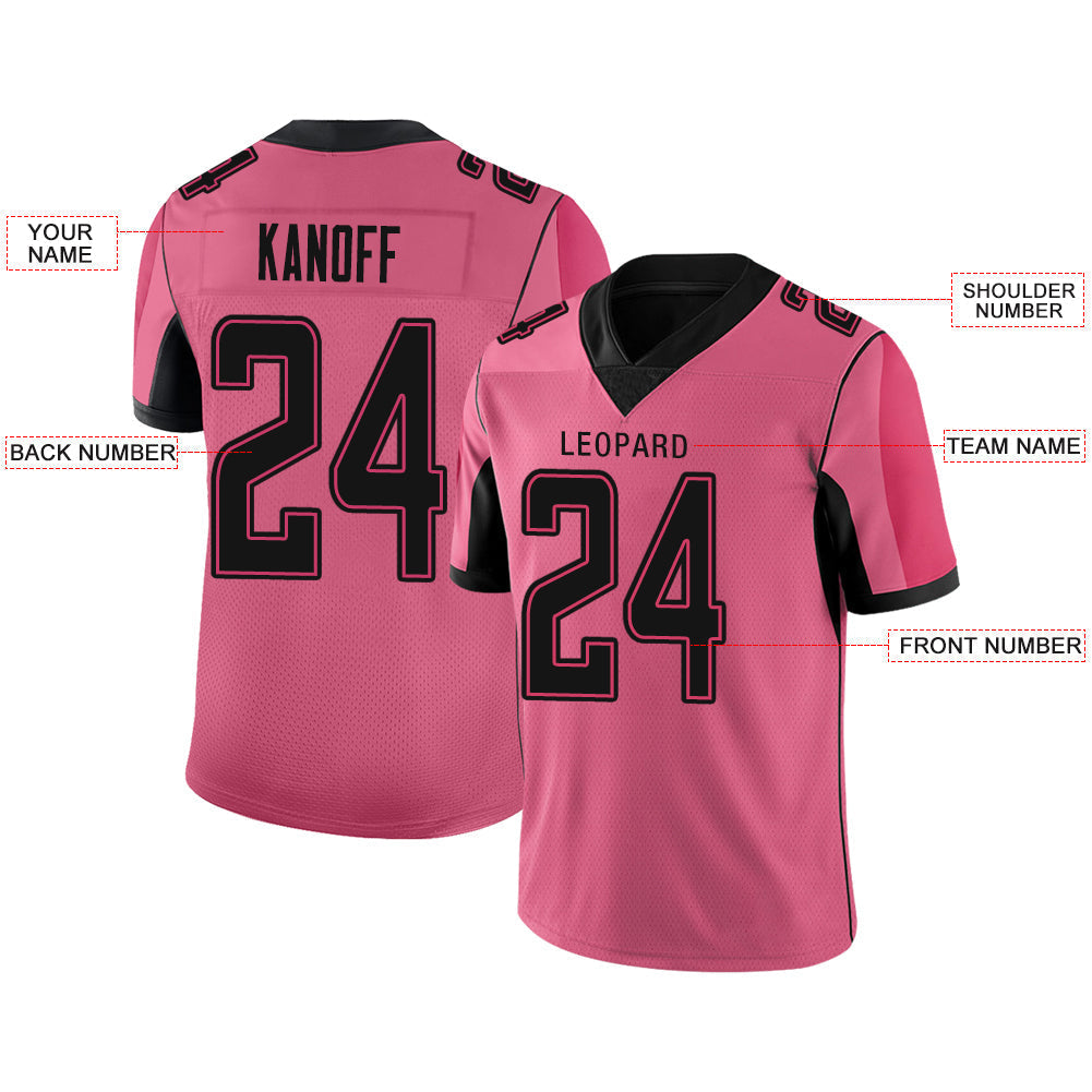 Custom A.Falcon Stitched American Football Jerseys Personalize Birthday Gifts Red Jersey view 2