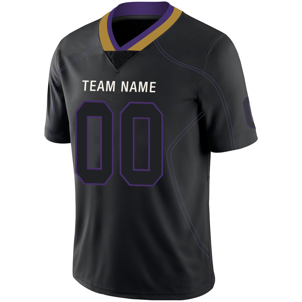 Custom B.Raven Stitched American Football Jerseys Personalize Birthday Gifts Black Jersey view 4