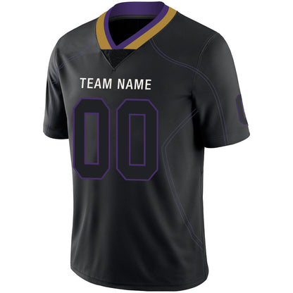Custom B.Raven Stitched American Football Jerseys Personalize Birthday Gifts Black Jersey view 4