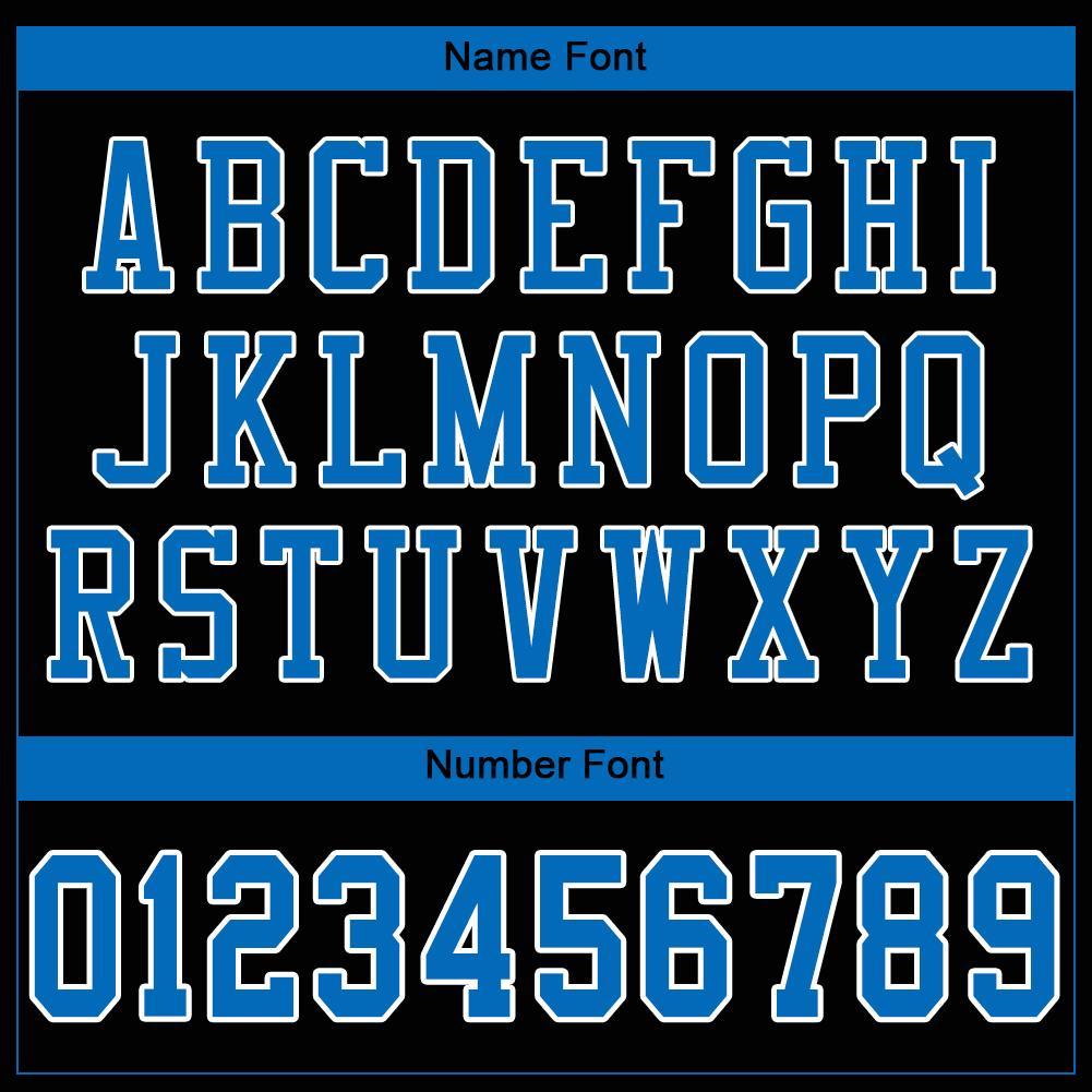 Custom Black Panther Blue-White Mesh Authentic Football Jersey view 5