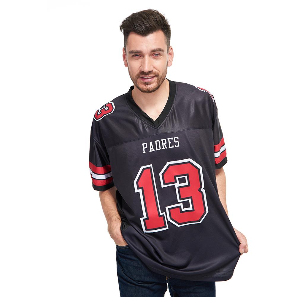 Custom Black Red-White Mesh Authentic Football Jersey view 2