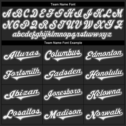 Custom Black White-Gray Authentic Baseball Jersey view 5