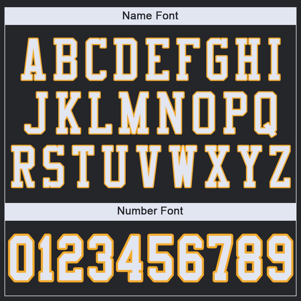 Custom Black White-Gold Mesh Authentic Football Jersey view 5
