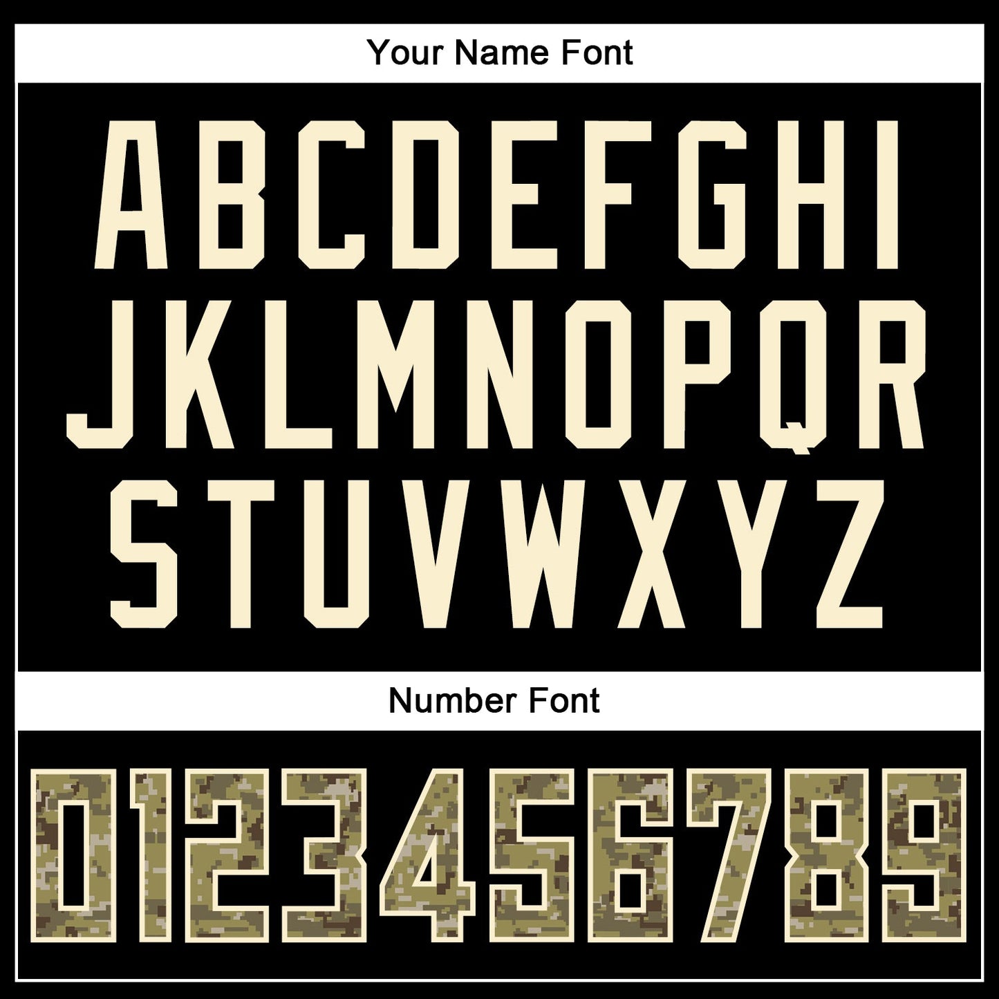 Custom Black Camo-Cream Round Neck Rib-Knit Basketball Jersey view 3