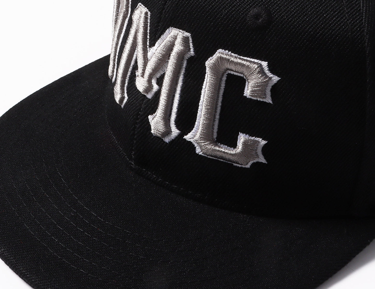 Custom Black Light Gray-White Stitched Adjustable Snapback Hat view 6