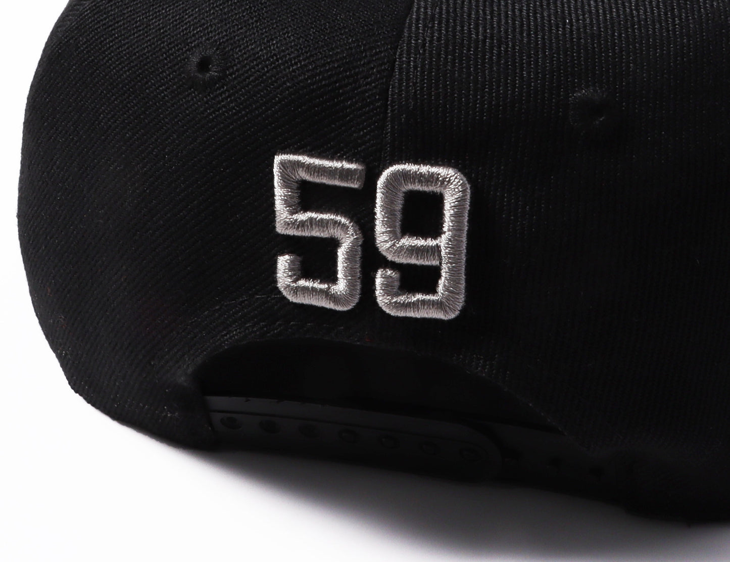 Custom Black Light Gray-White Stitched Adjustable Snapback Hat view 7