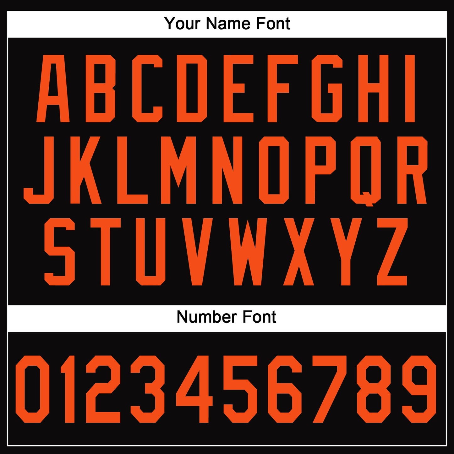 Custom Black Orange Performance T-Shirt view 3