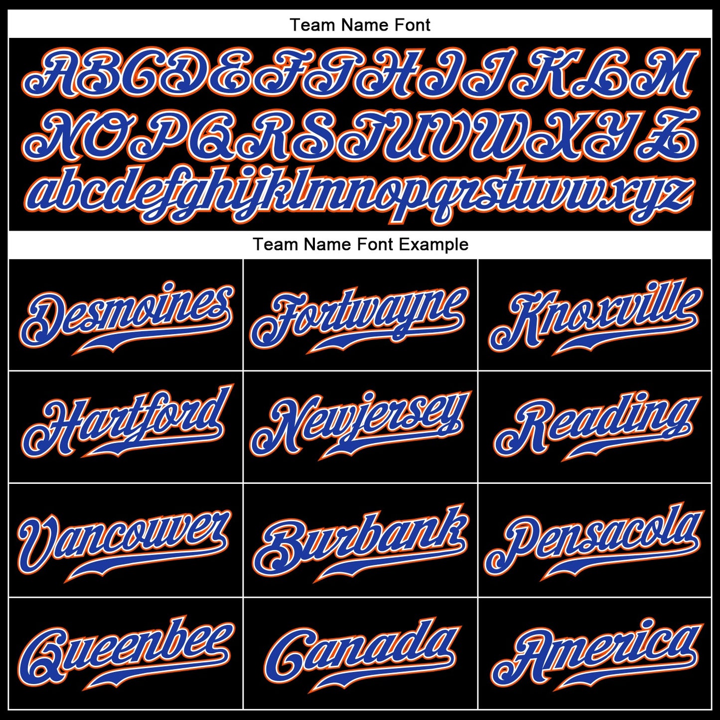 Custom Black Royal-Orange Authentic Baseball Jersey view 5