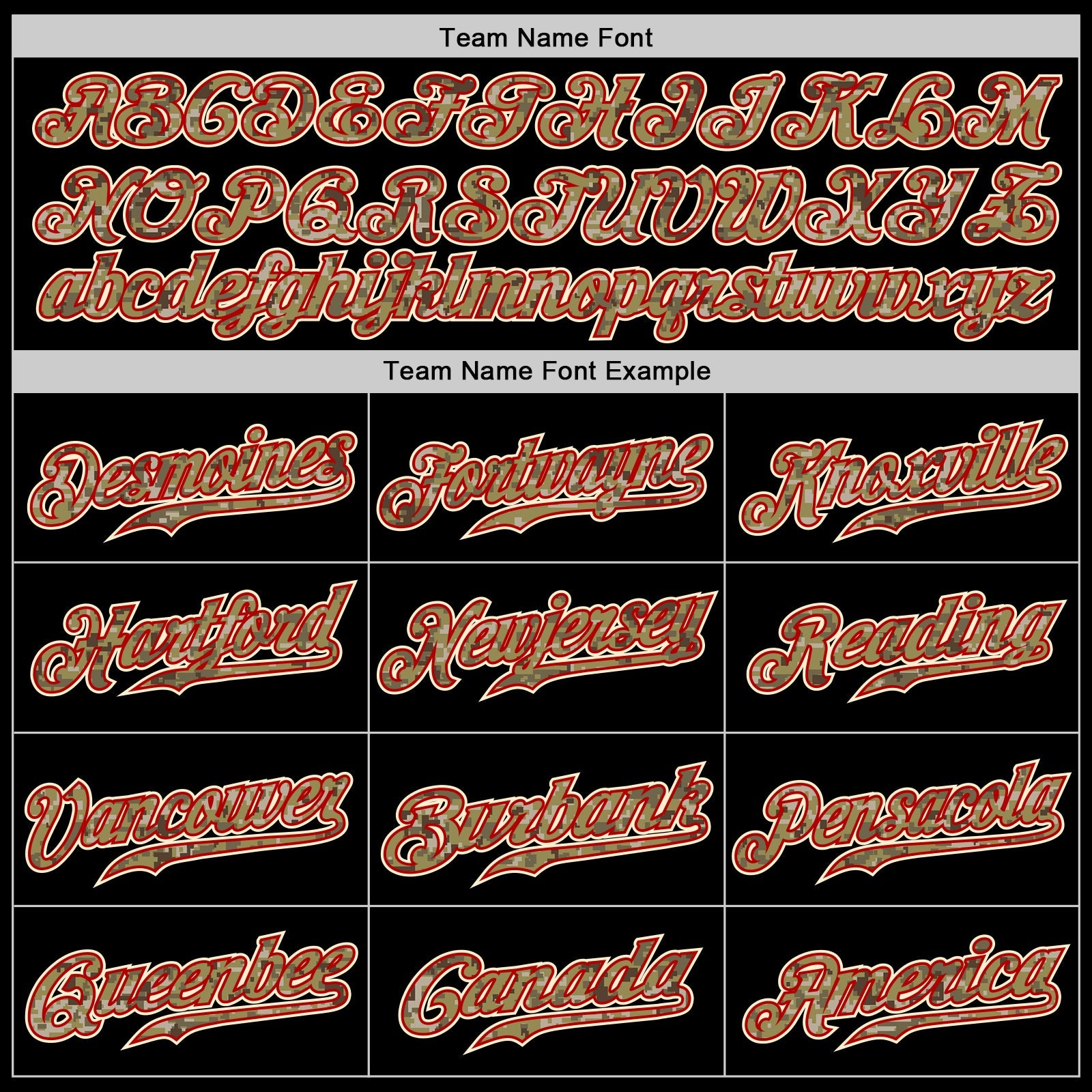 Custom Black Camo-Red Authentic Baseball Jersey view 4