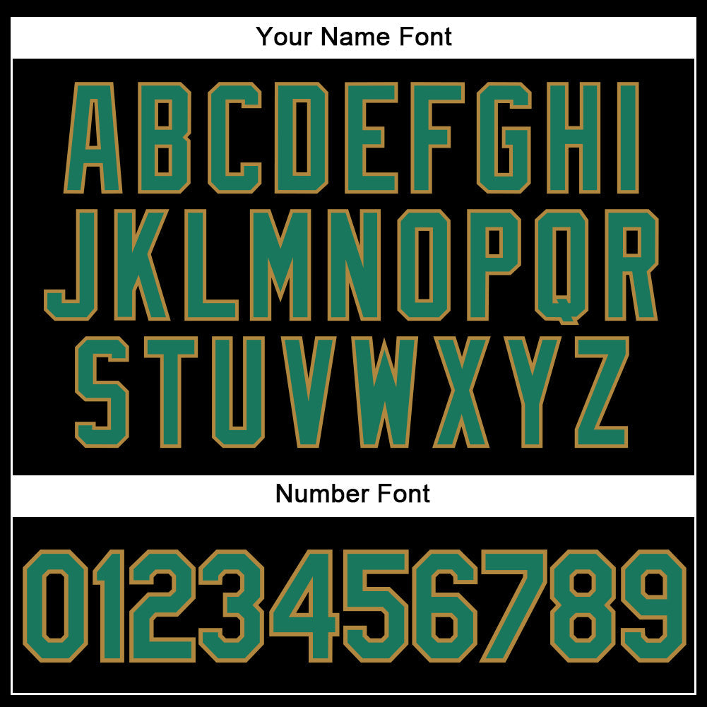 Custom Black Kelly Green Pinstripe Kelly Green-Old Gold Authentic Baseball Jersey view 5
