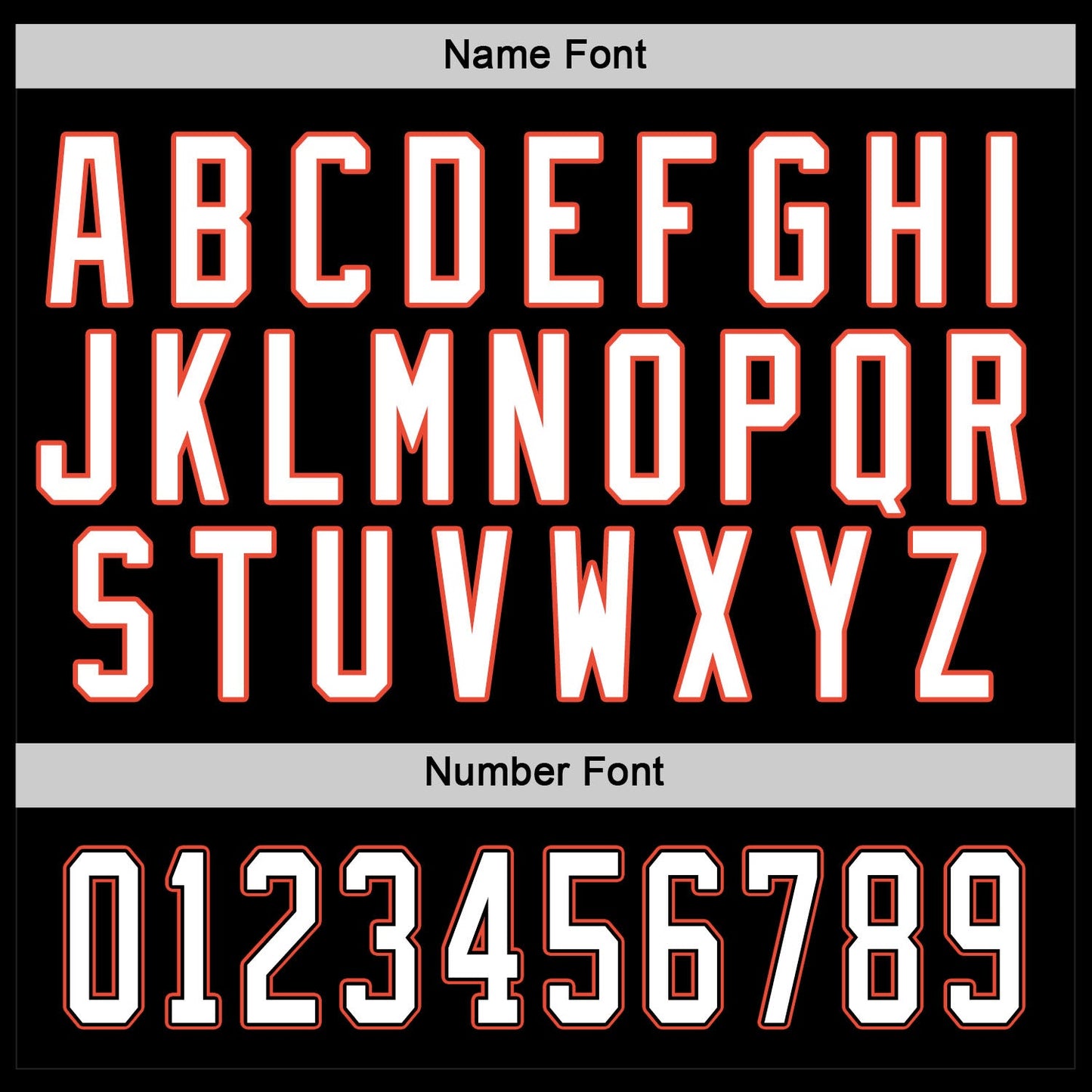 Custom Black White-Orange Hockey Jersey view 5