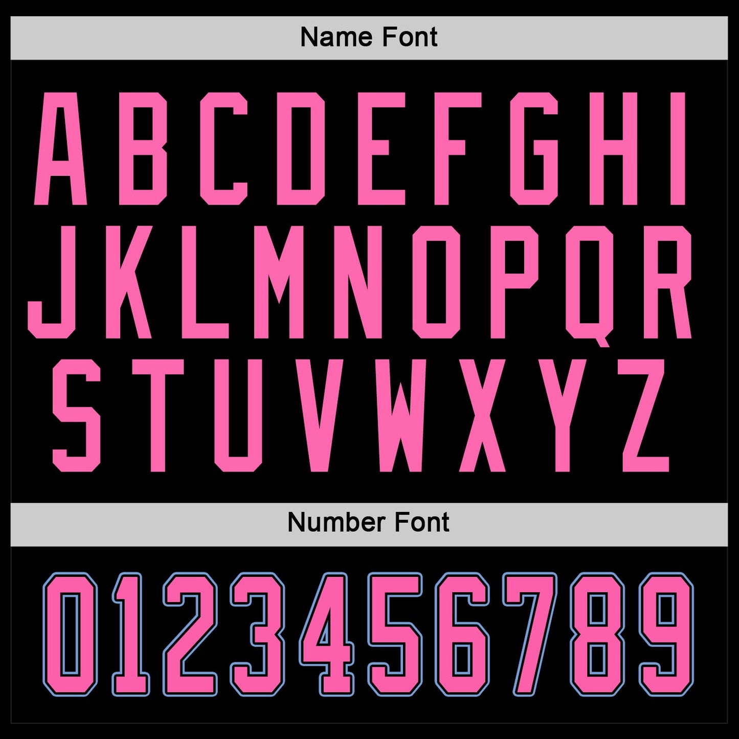 Custom Black Pink-Light Blue Hockey Jersey view 6