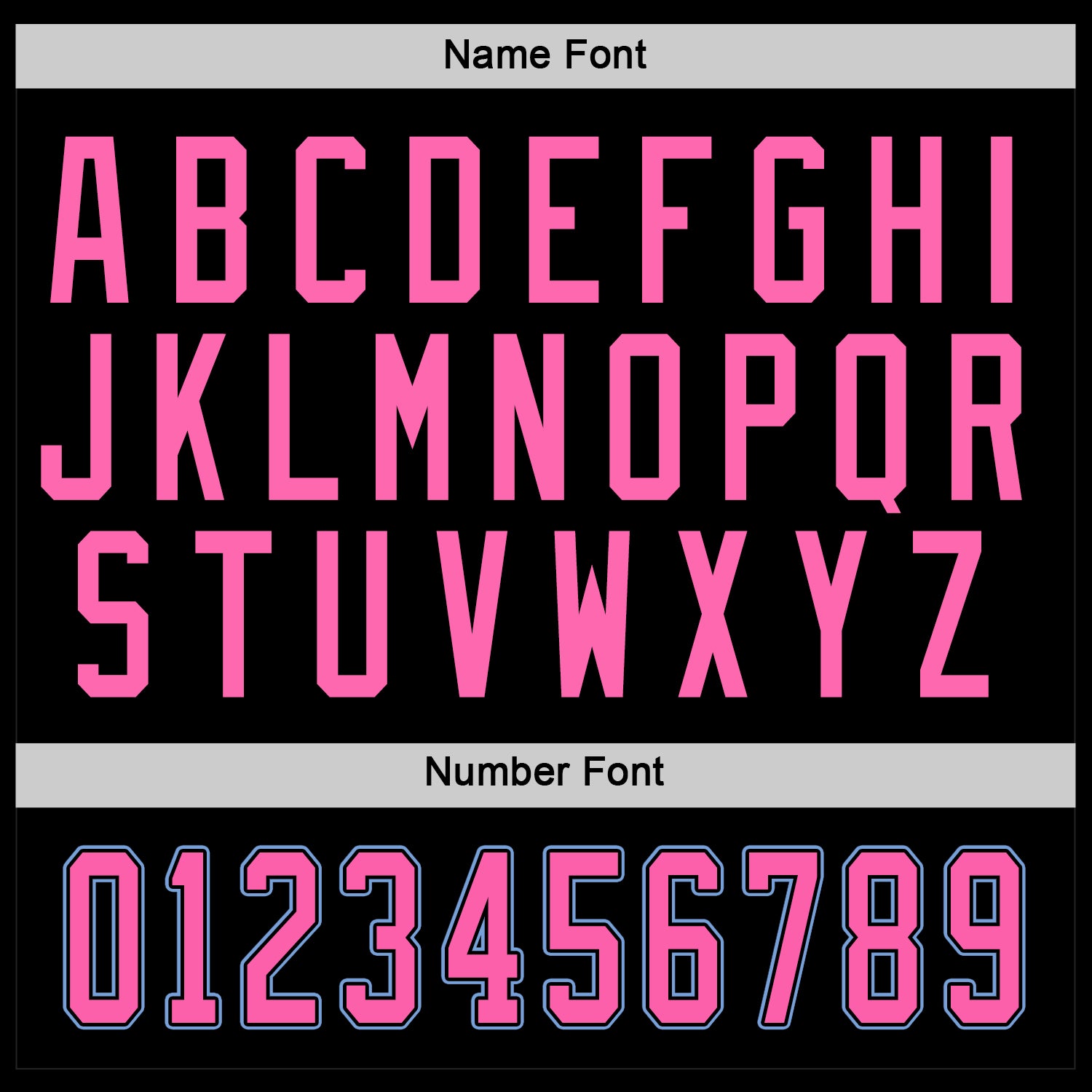 Custom Black Pink-Light Blue Hockey Jersey view 6