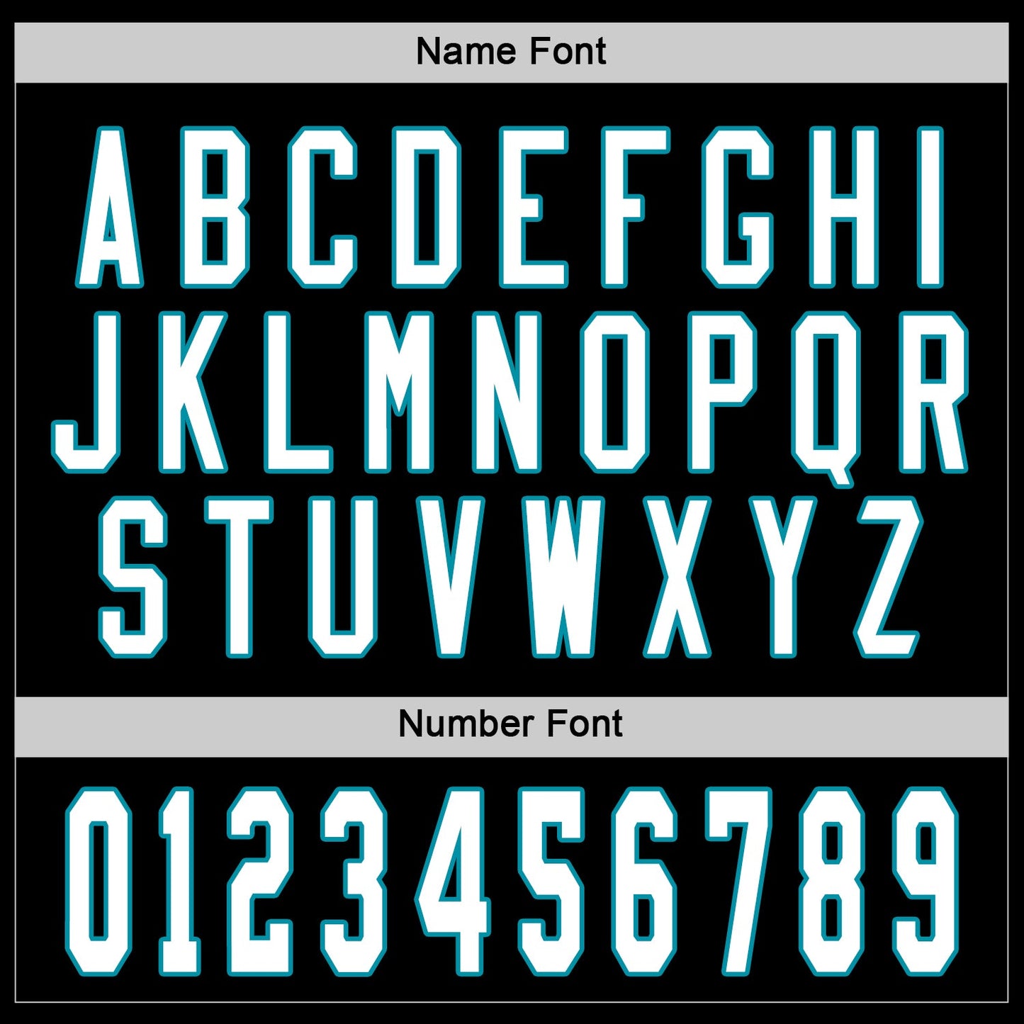 Custom Black White-Teal Hockey Jersey view 5