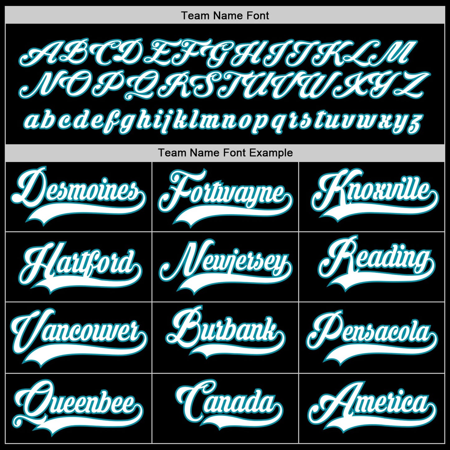 Custom Black White-Teal Hockey Jersey view 6