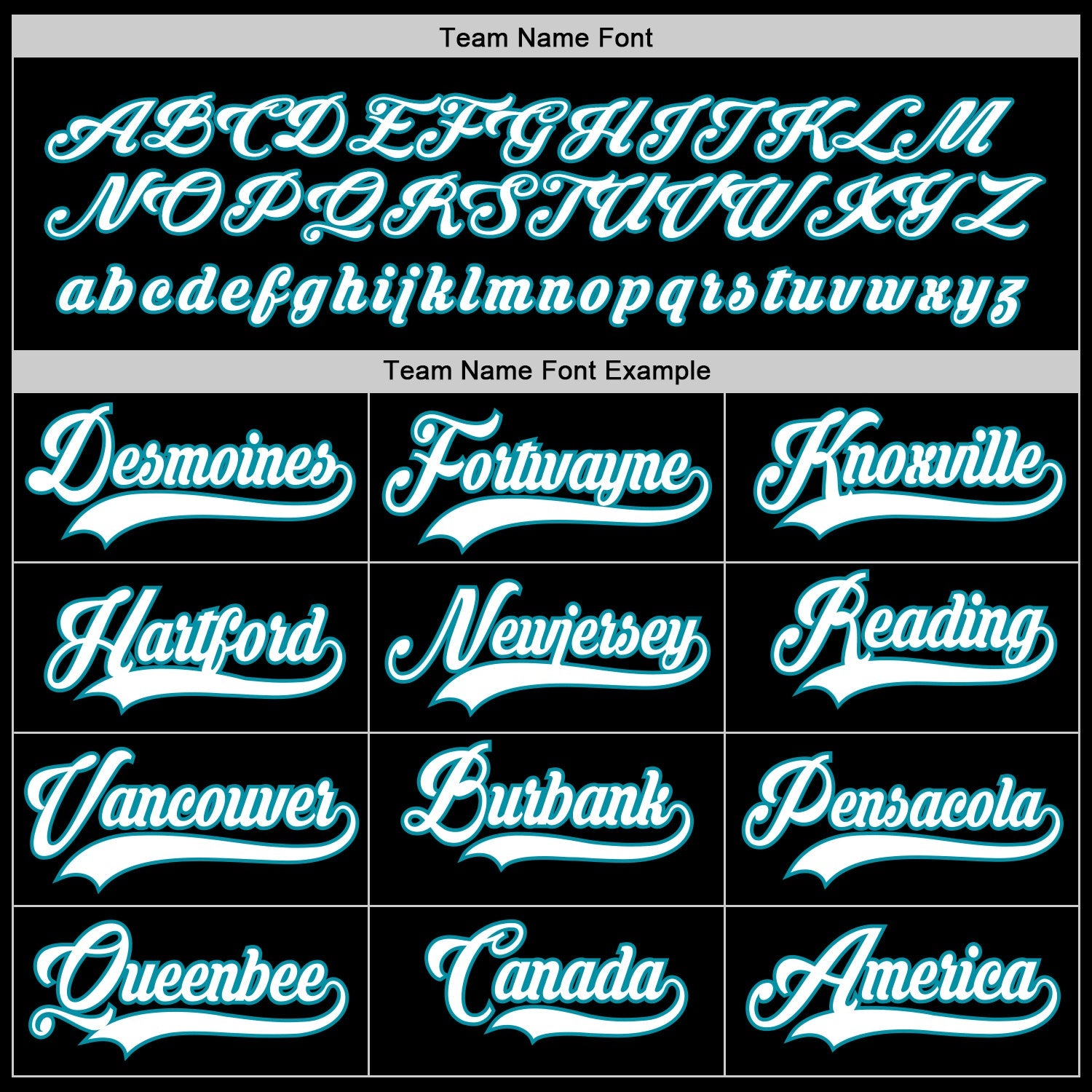 Custom Black White-Teal Hockey Jersey view 6