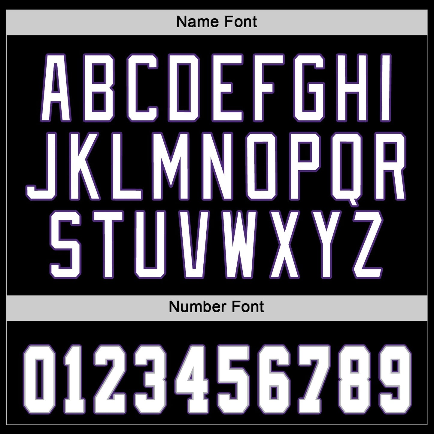 Custom Black White-Purple Hockey Jersey view 5