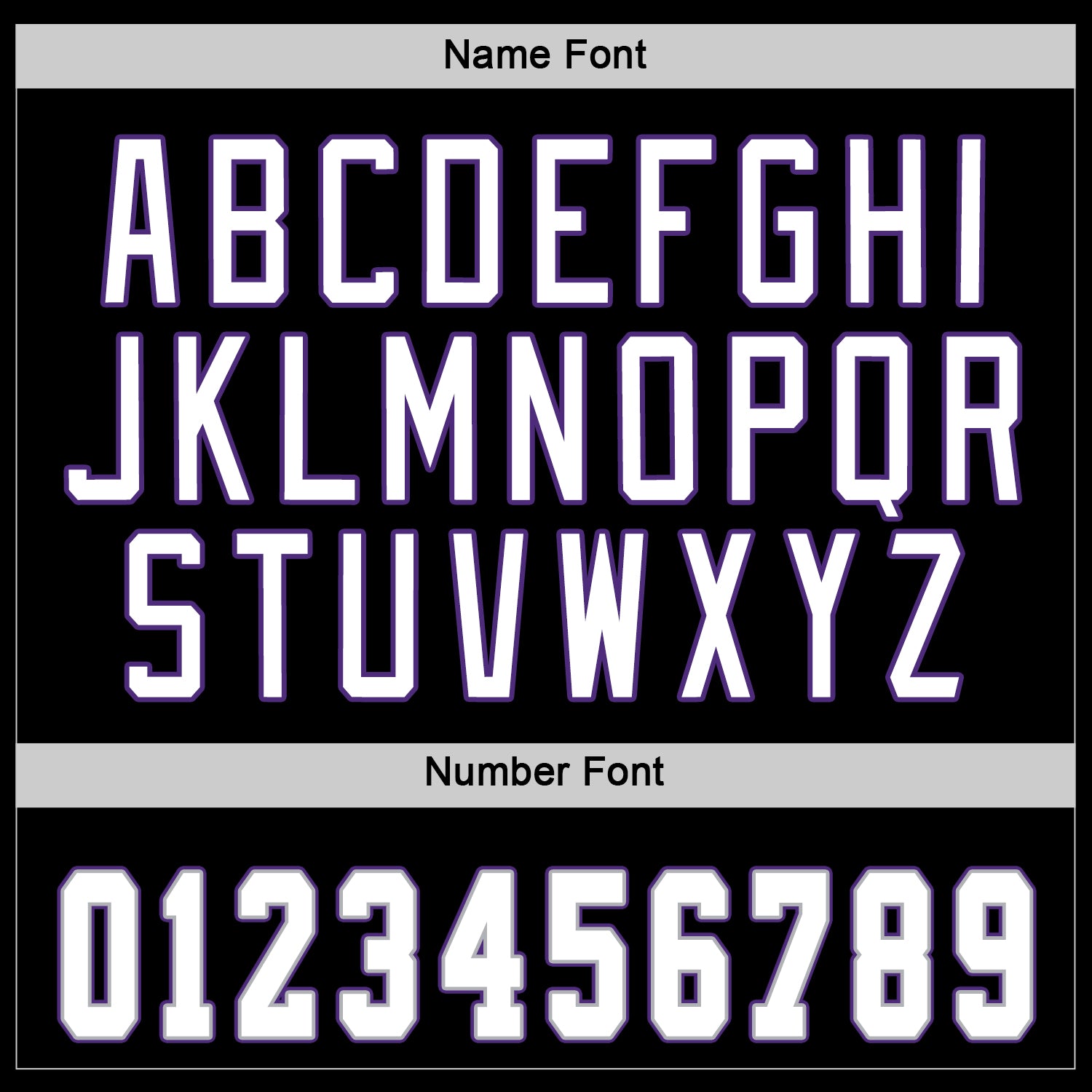 Custom Black White-Purple Hockey Jersey view 5