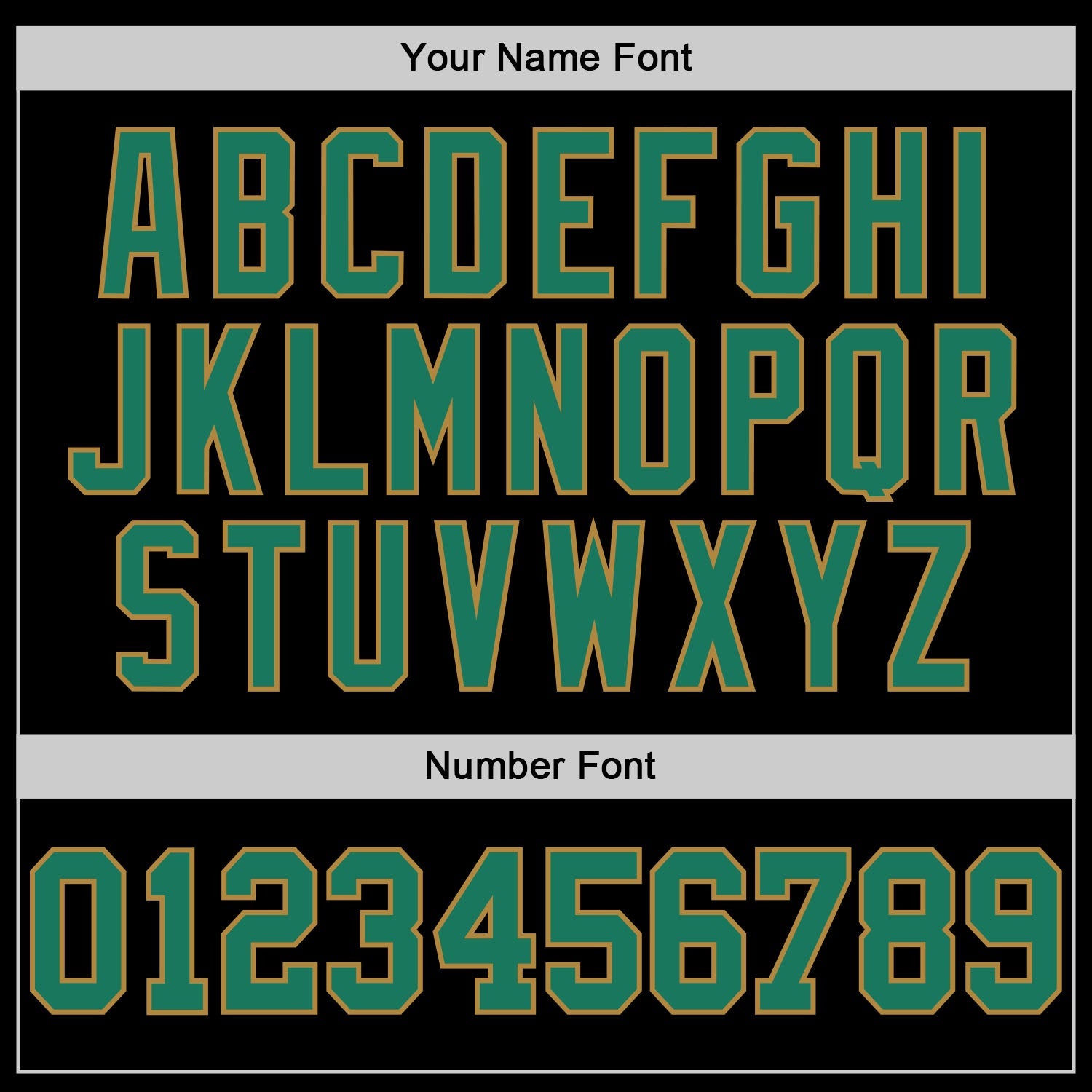 Custom Black Kelly Green-Old Gold Performance T-Shirt view 3