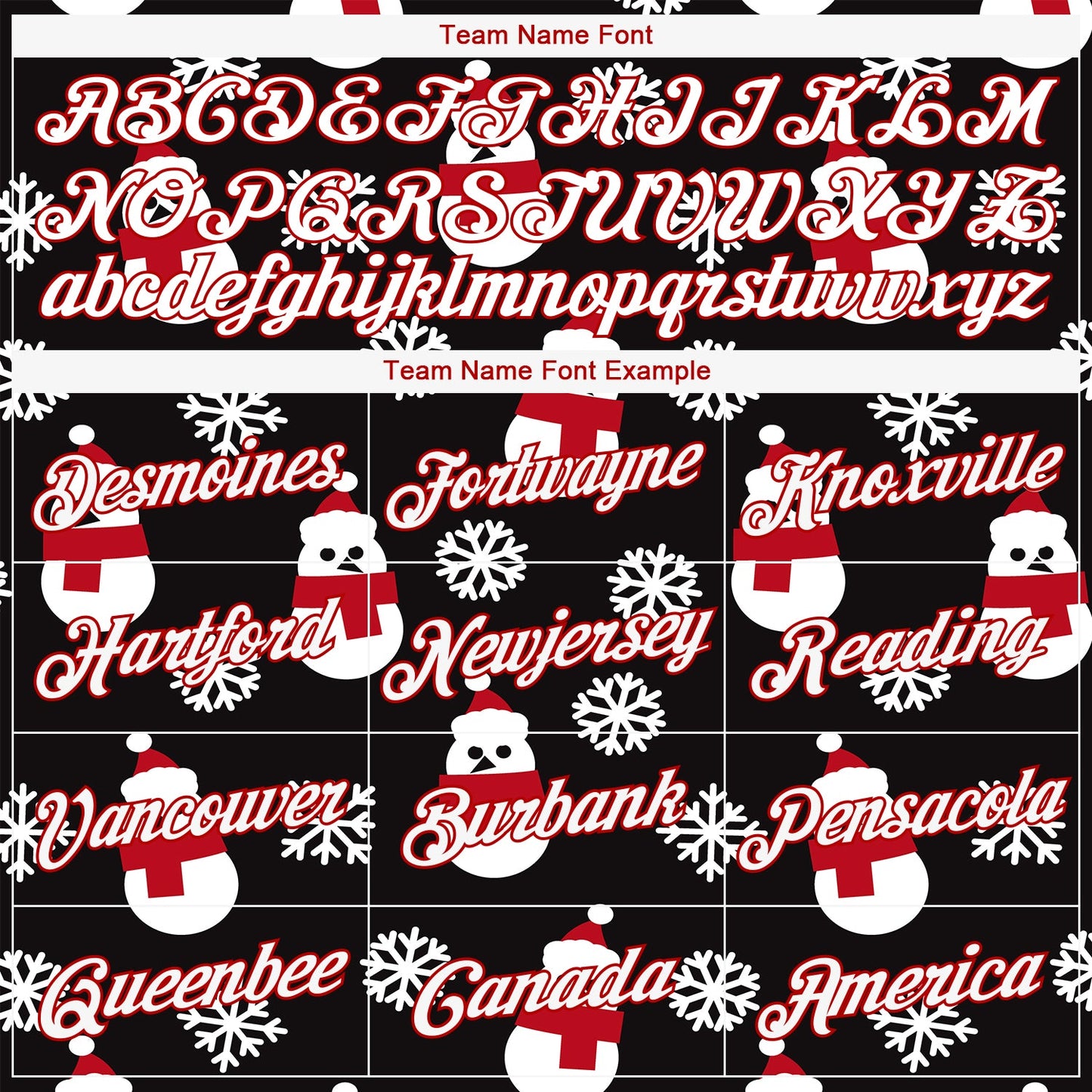 Custom Stitched Black Red-White Christmas 3D Sports Pullover Sweatshirt Hoodie view 5