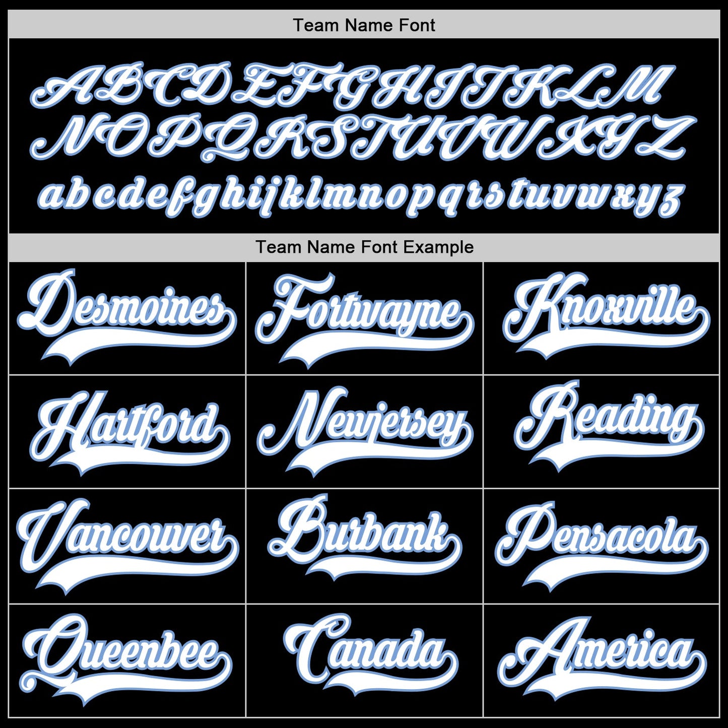 Custom Black White-Light Blue Hockey Jersey view 4