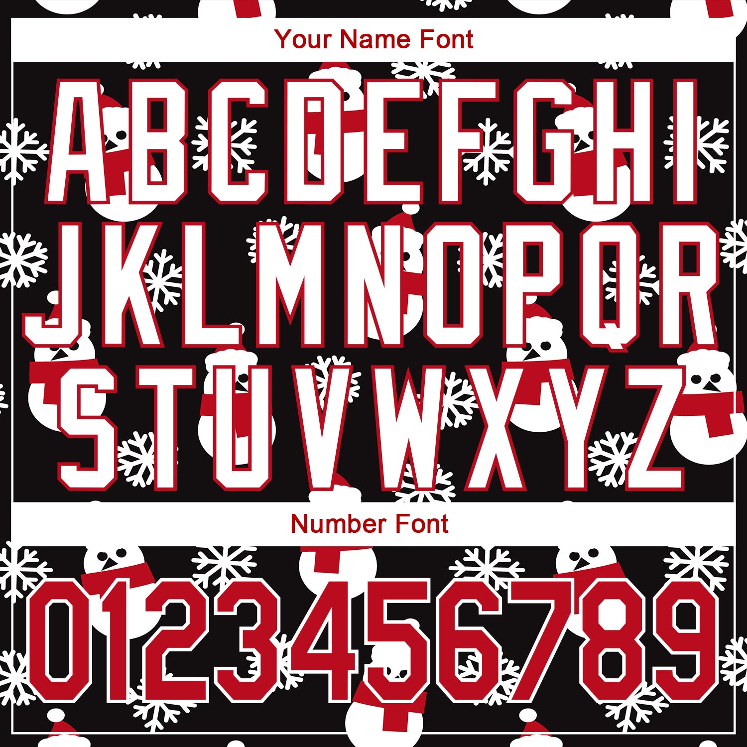 Custom Black Red-White Christmas 3D Authentic Baseball Jersey view 5