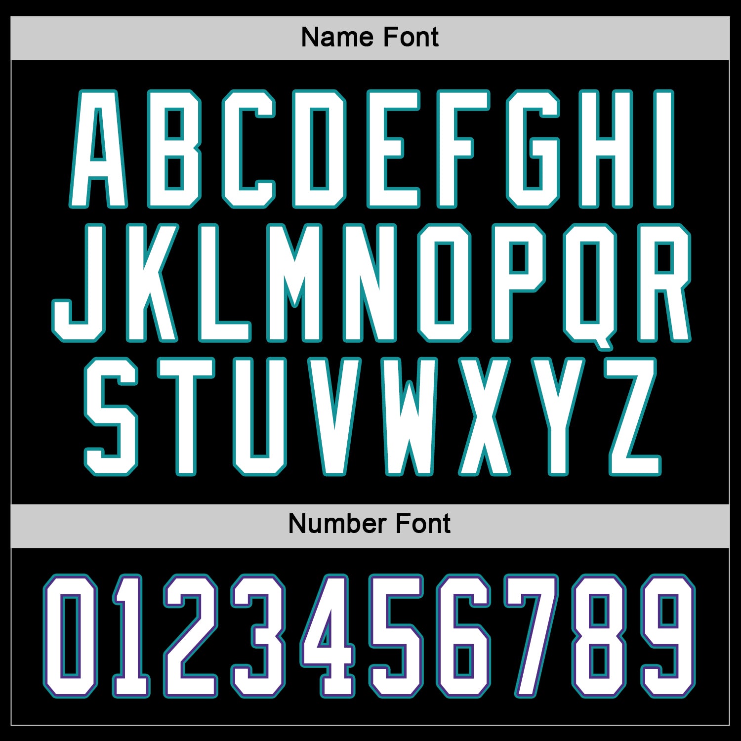 Custom Black White-Teal Hockey Jersey view 3