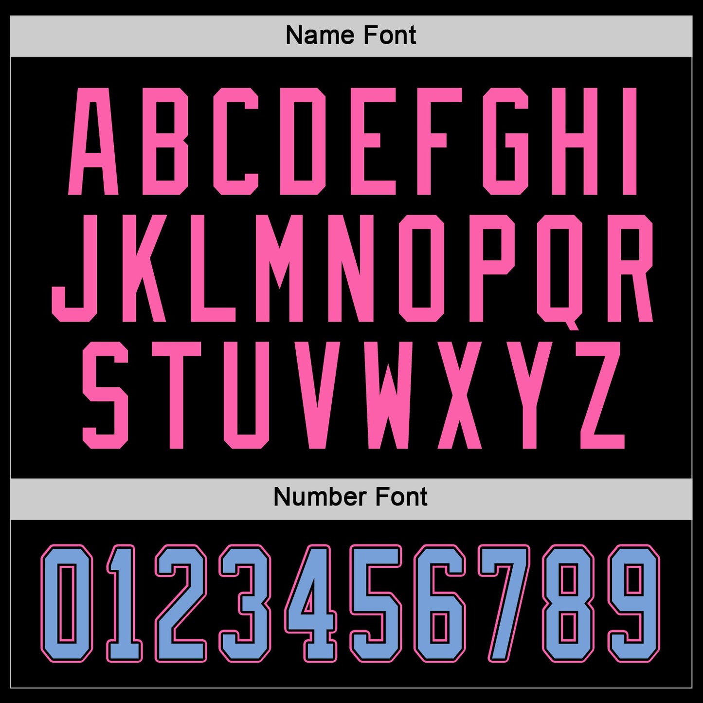 Custom Black Light Blue-Pink Hockey Jersey view 3