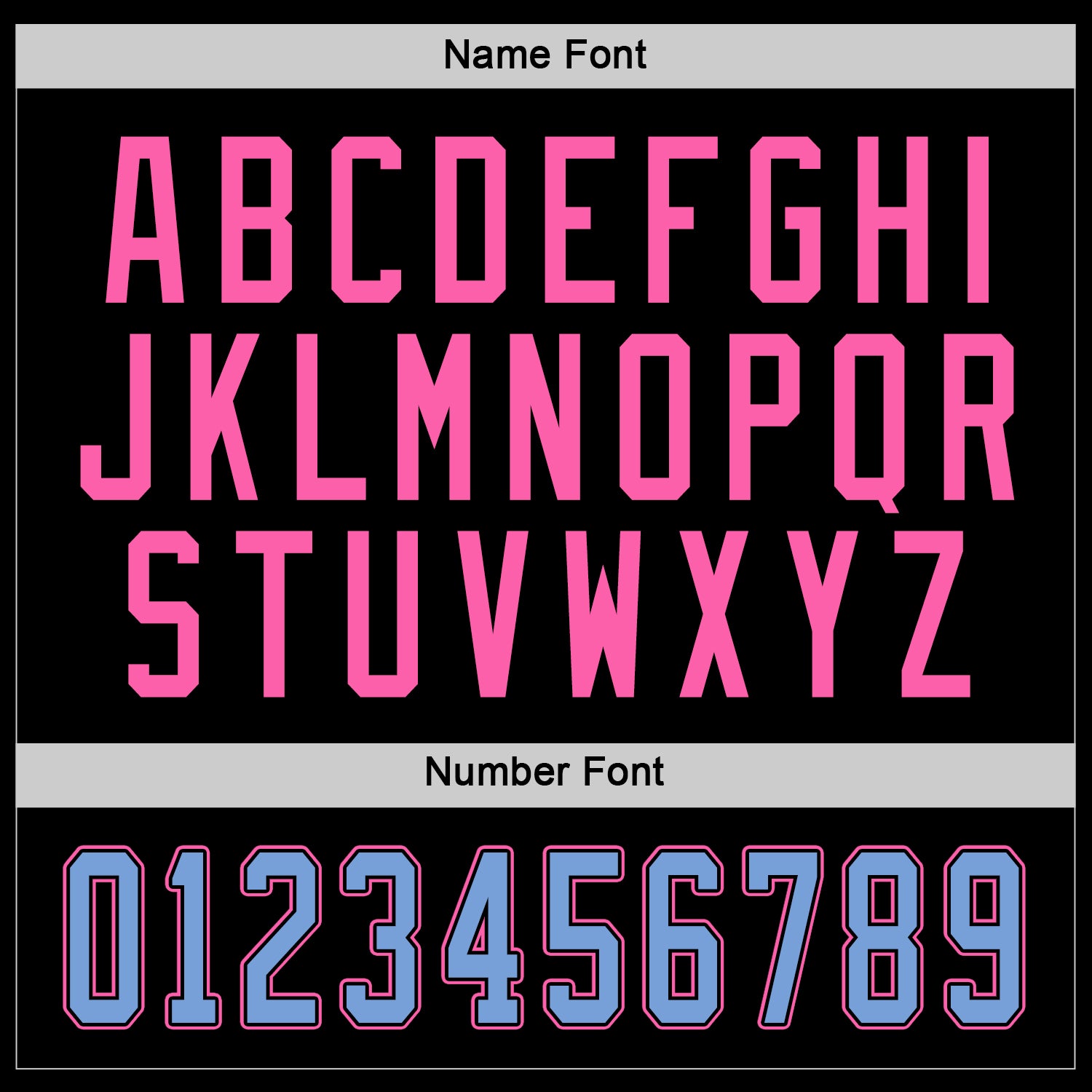 Custom Black Light Blue-Pink Hockey Jersey view 3
