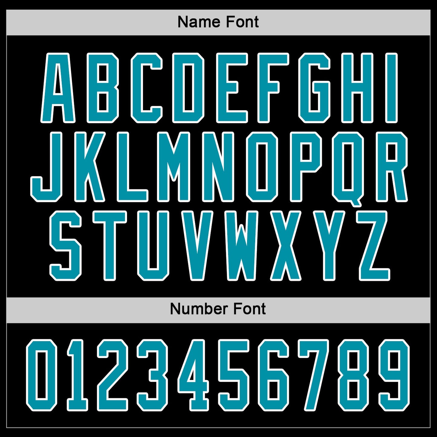 Custom Black Teal-White Hockey Jersey view 3