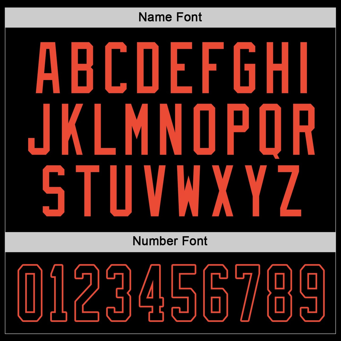 Custom Black Black-Orange Hockey Jersey view 3