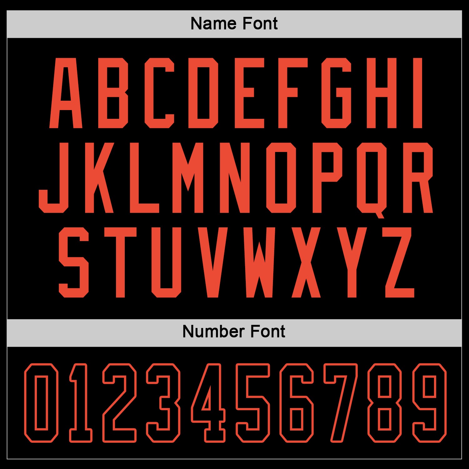 Custom Black Black-Orange Hockey Jersey view 3