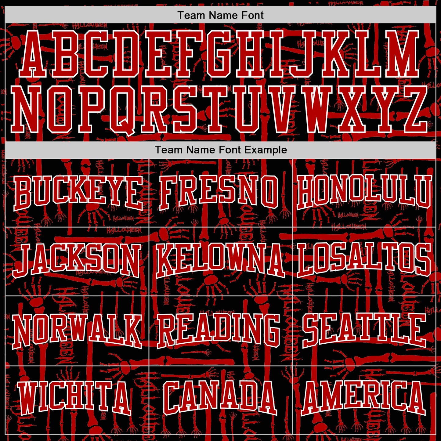 Custom Stitched Black Red-White 3D Pattern Halloween Sports Pullover Sweatshirt Hoodie view 3