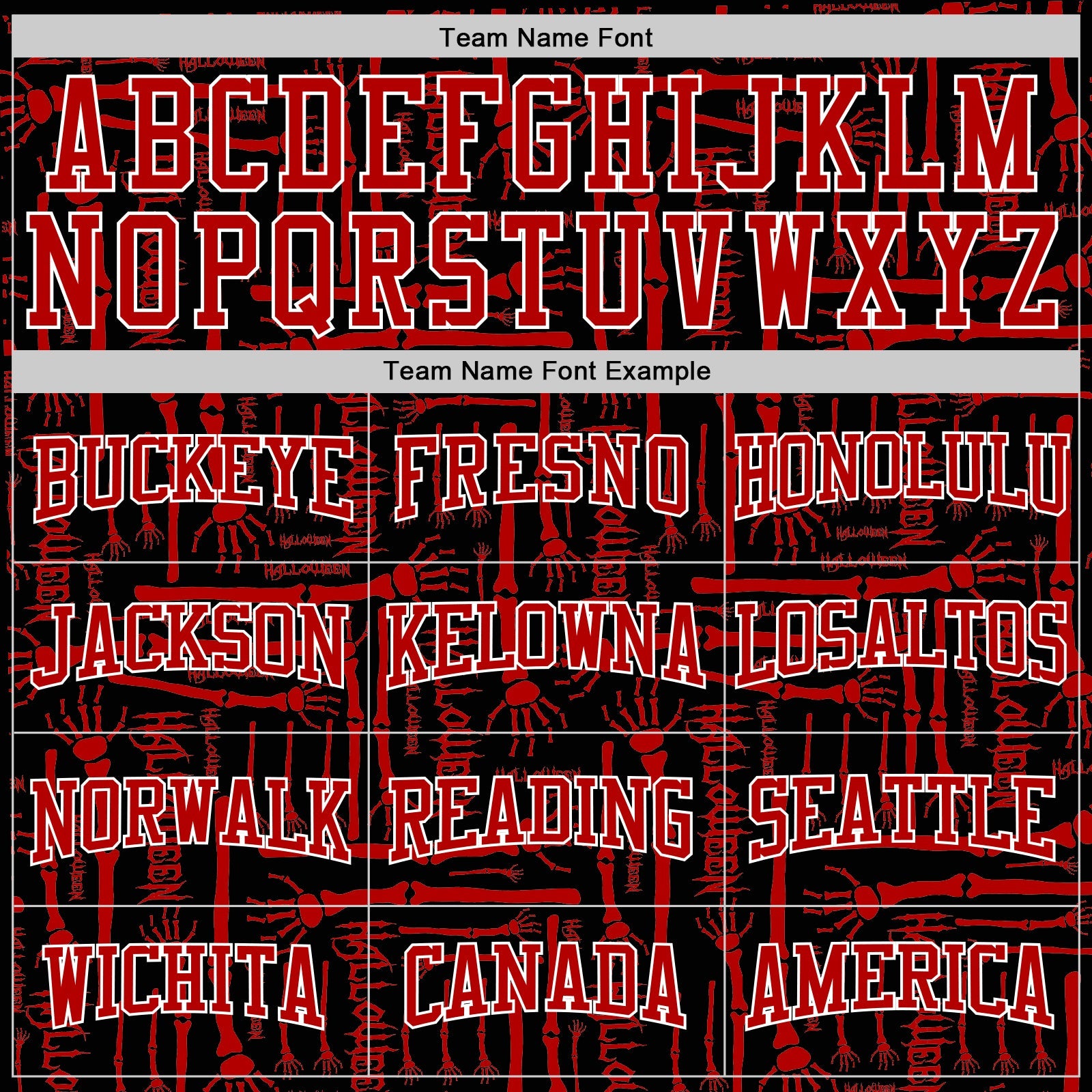 Custom Stitched Black Red-White 3D Pattern Halloween Sports Pullover Sweatshirt Hoodie view 3