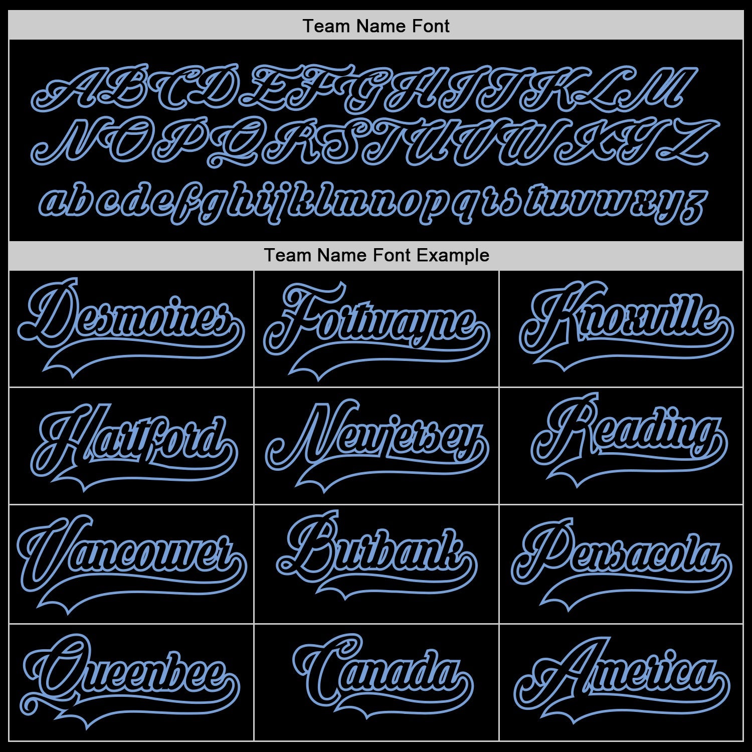 Custom Black Black-Light Blue Hockey Jersey view 4