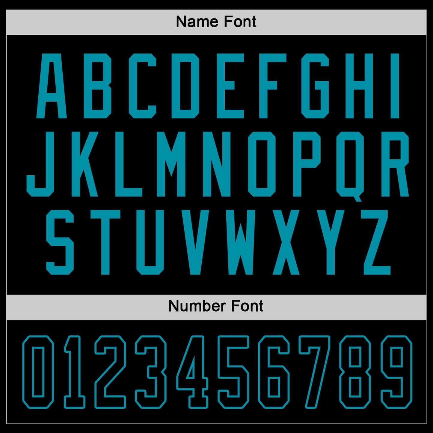 Custom Black Black-Teal Hockey Jersey view 3