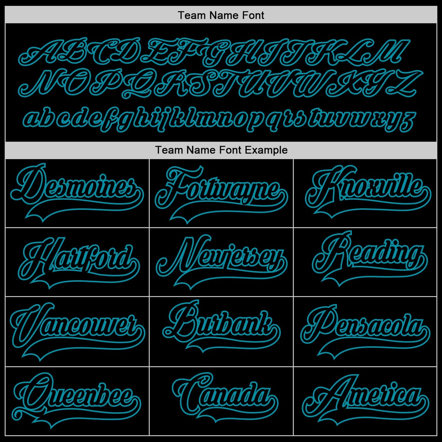 Custom Black Black-Teal Hockey Jersey view 4