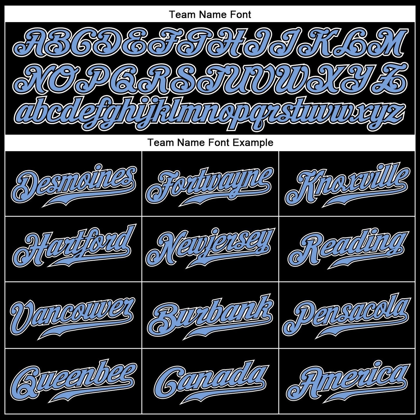 Custom Black Light Blue-White Authentic Baseball Jersey view 4