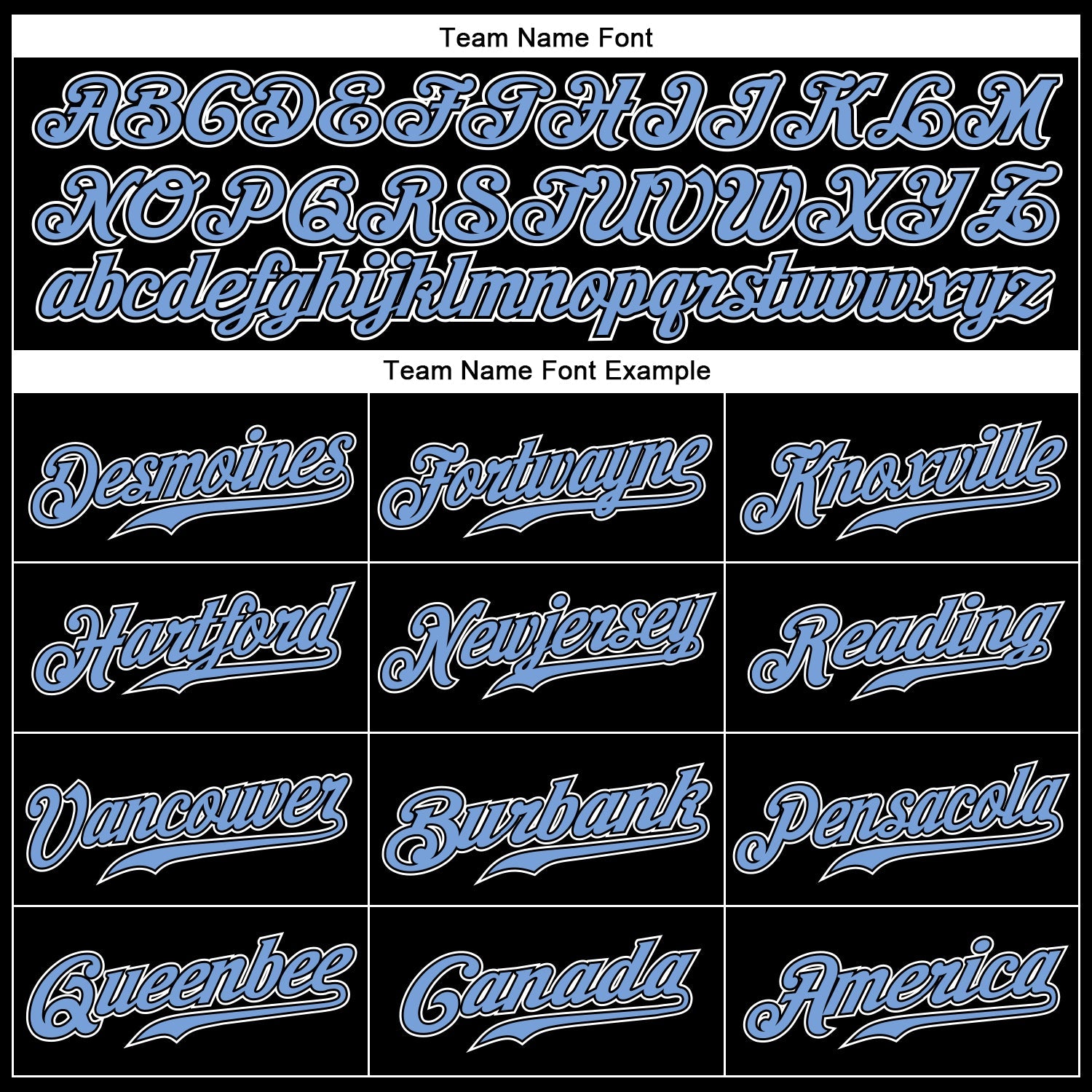 Custom Black Light Blue-White Authentic Baseball Jersey view 4