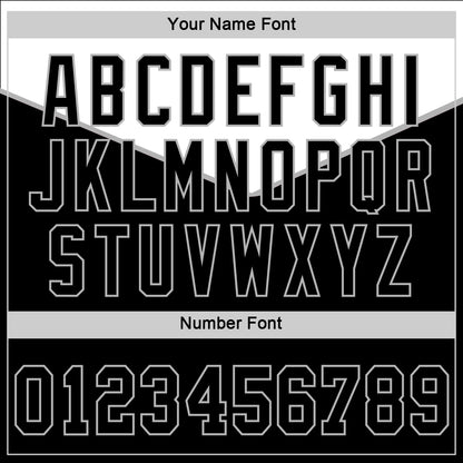 Custom Black Black-Gray 3D Pattern Design Multicolor Authentic Baseball Jersey view 5