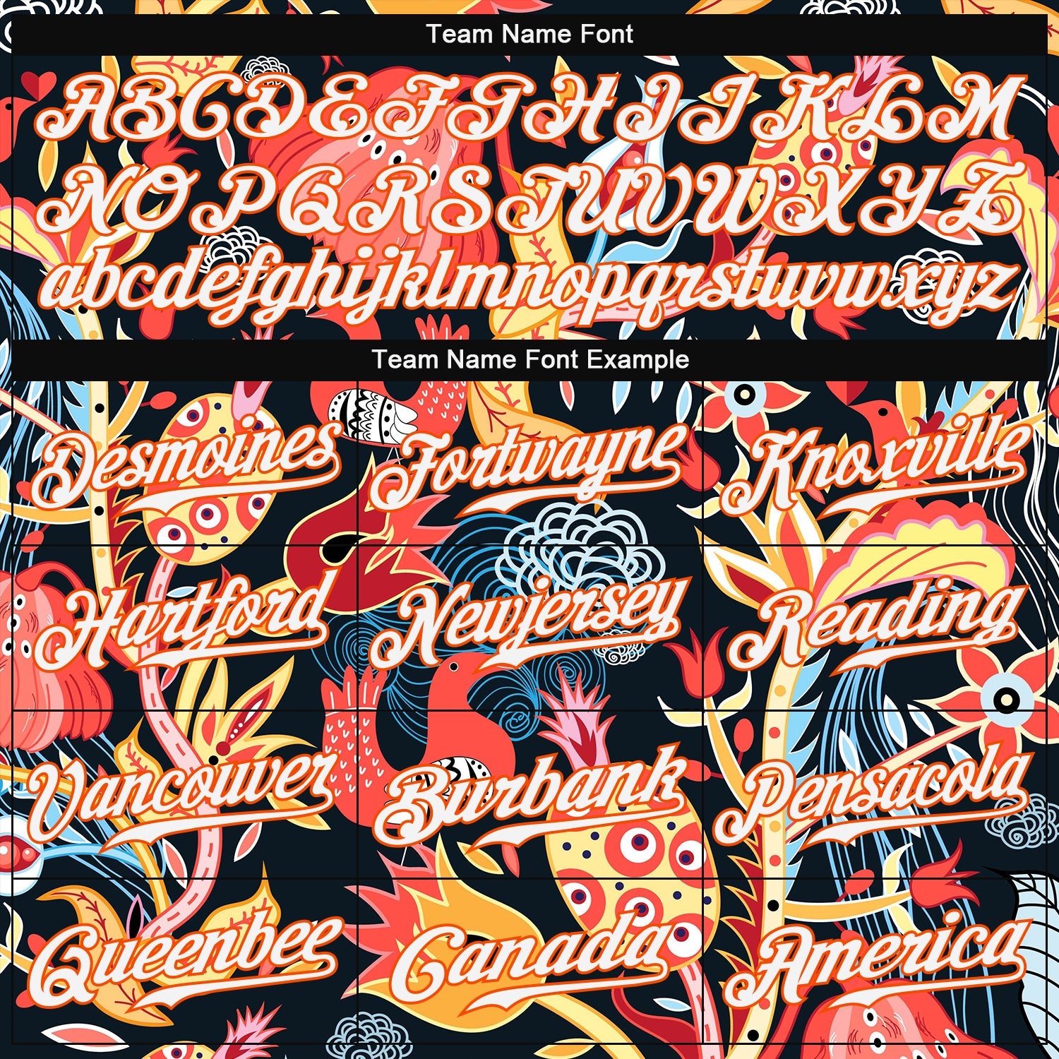 Custom Black White-Orange 3D Pattern Design Flowers Authentic Baseball Jersey view 4